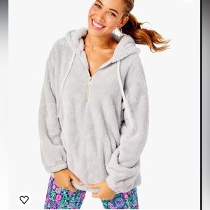 Lilly Pulitzer Suri Sherpa Hoodie‎ Size XL